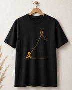 Tricou negru BUCLUC Băiatul cu Zmeu, grafică inspirată din folclor românesc