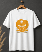 Tricou alb BUCLUC Olarul, grafică inspirată din folclor românesc